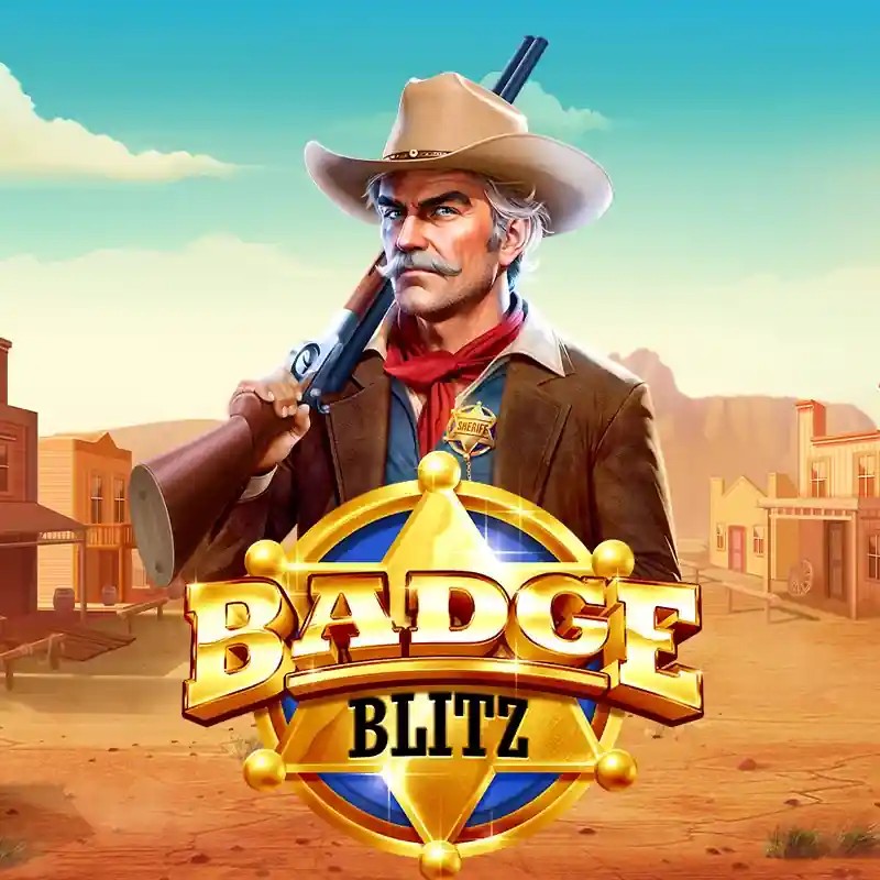 Badge Blitz game by Pragmatic Play – logo hosted on Robocat Casino