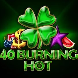 40 Burning Hot casino game by Amusnet Interactive – featured logo at Robocat Casino