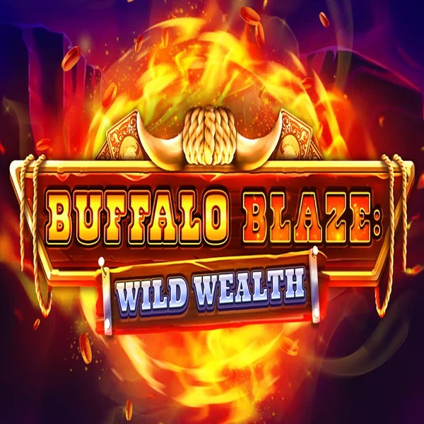 Buffalo Blaze Wild Wealth slot logo by OctoPlay at Robocat Casino